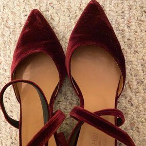 Garnet Hill Velvet Pumps